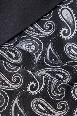 Black Shawl Lapel Print Men's Blazer