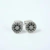 Black Sparkly Tuxedo Shirts Cufflinks for Men