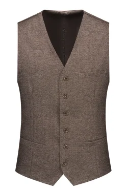 Brown 3 Pieces Men's Suit Slim Fit Groomsmen Suit