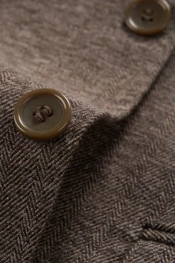 Brown 3 Pieces Men's Suit Slim Fit Groomsmen Suit