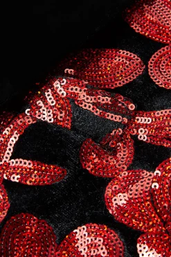 Glitter Red Sequins 2 Piece Men's Suits