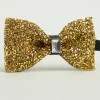 Golden Adjustable Bow Tie Formal Tuxedo Bowtie