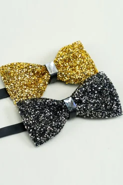Golden Adjustable Bow Tie Formal Tuxedo Bowtie