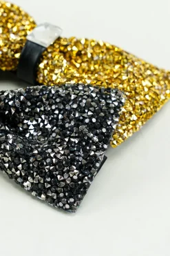 Golden Adjustable Bow Tie Formal Tuxedo Bowtie