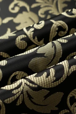 Golden Jacquard Shawl Lapel Men's Blazer