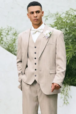 Ivory Peak Lapel 3 Pieces Single Breasted Men's Prom Suits