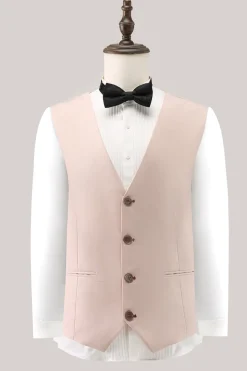 Ivory Peak Lapel One Button 3 Piece Prom Suits