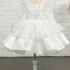 Ivory Sequins Flower Girl Dress with Bow