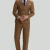 Khaki Men's 2 Piece Slim Fit Tuxedo & Suit