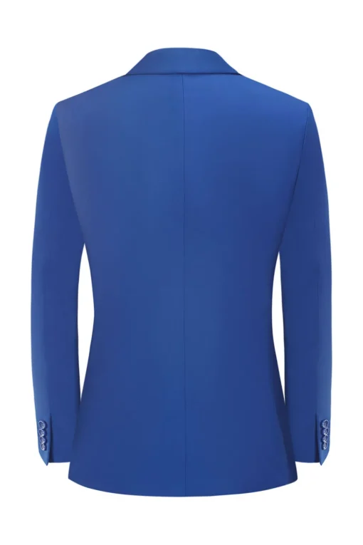 Men's Blue 2-Piece Double Breasted Wedding Suits