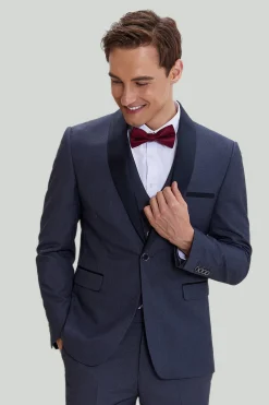 Men's Grey 3 Piece One Button Tuxedo