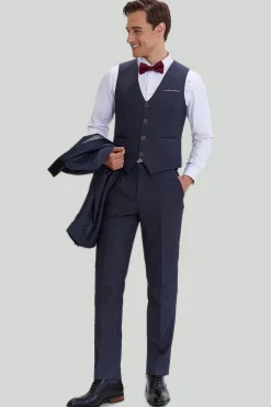Men's Grey 3 Piece One Button Tuxedo
