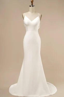 Mermaid Boho Wedding Dress with Ruffles