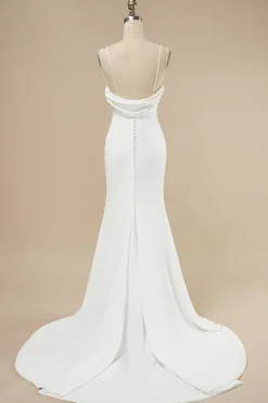 Mermaid Boho Wedding Dress with Ruffles
