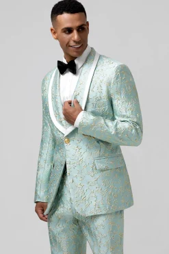 Mint Shawl Lapel One Button 2 Pieces Men's Suits