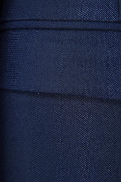 Navy Notched Lapel 3-Piece Men's Suit