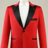 Notched Lapel Red Prom Blazer for Men