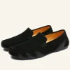 Nubuck Leather Men's Peas Shoes