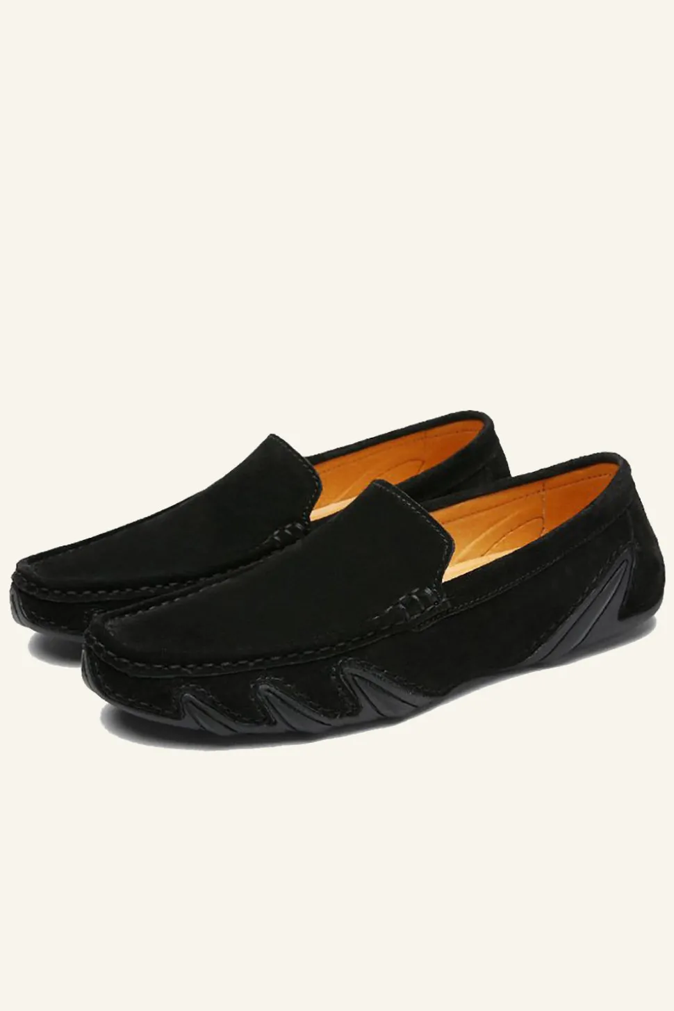 Nubuck Leather Men's Peas Shoes