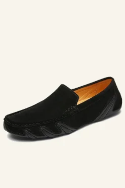 Nubuck Leather Men's Peas Shoes