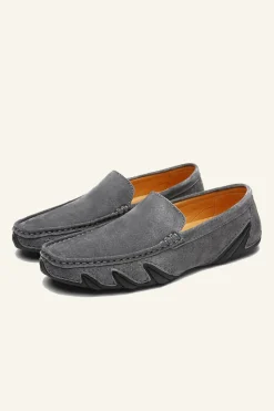 Nubuck Leather Men's Peas Shoes