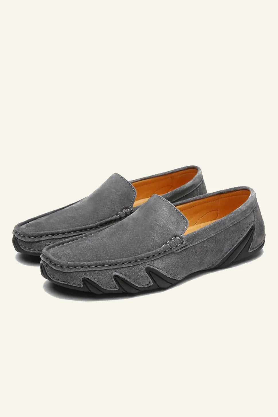 Nubuck Leather Men's Peas Shoes