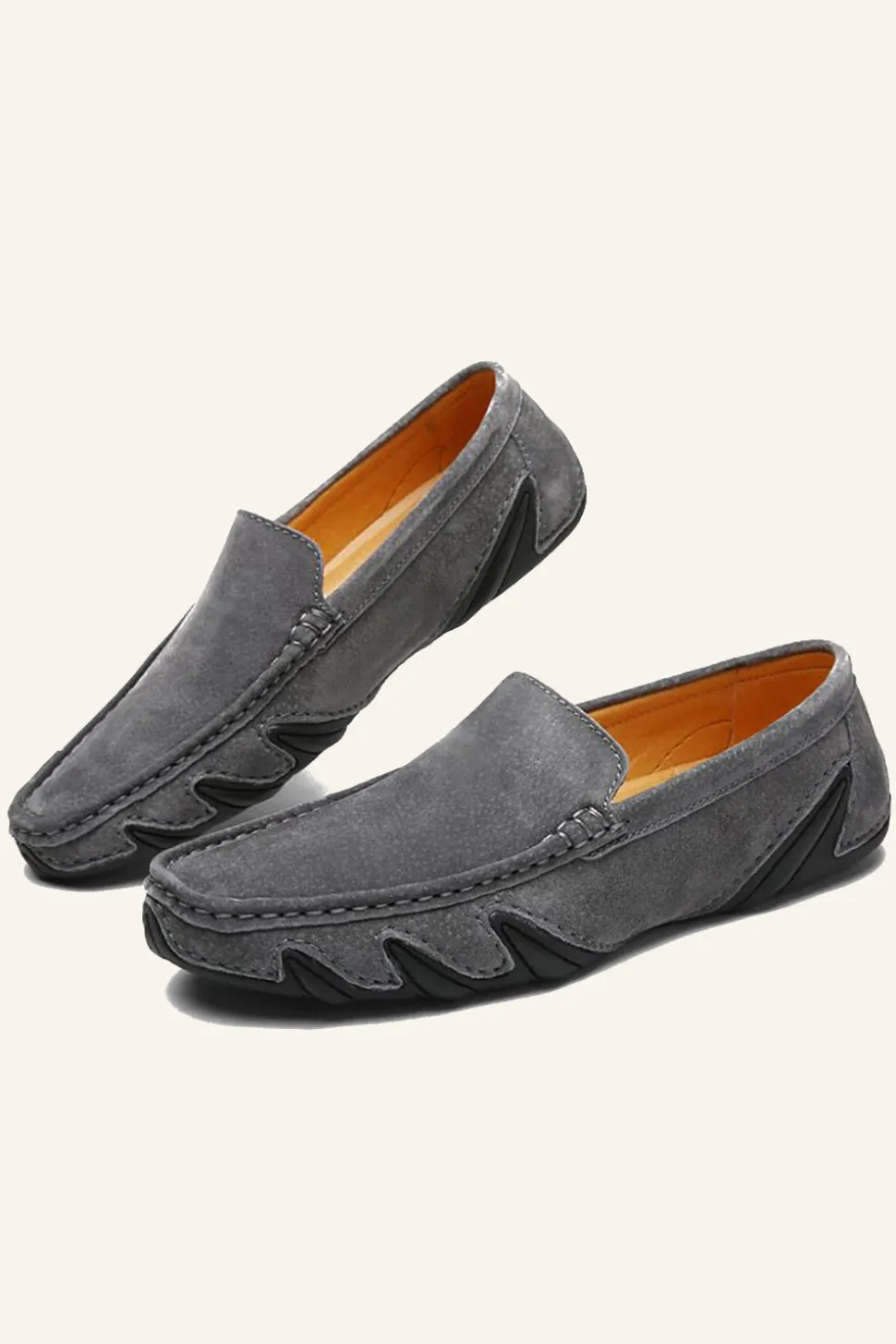 Nubuck Leather Men's Peas Shoes