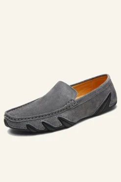 Nubuck Leather Men's Peas Shoes