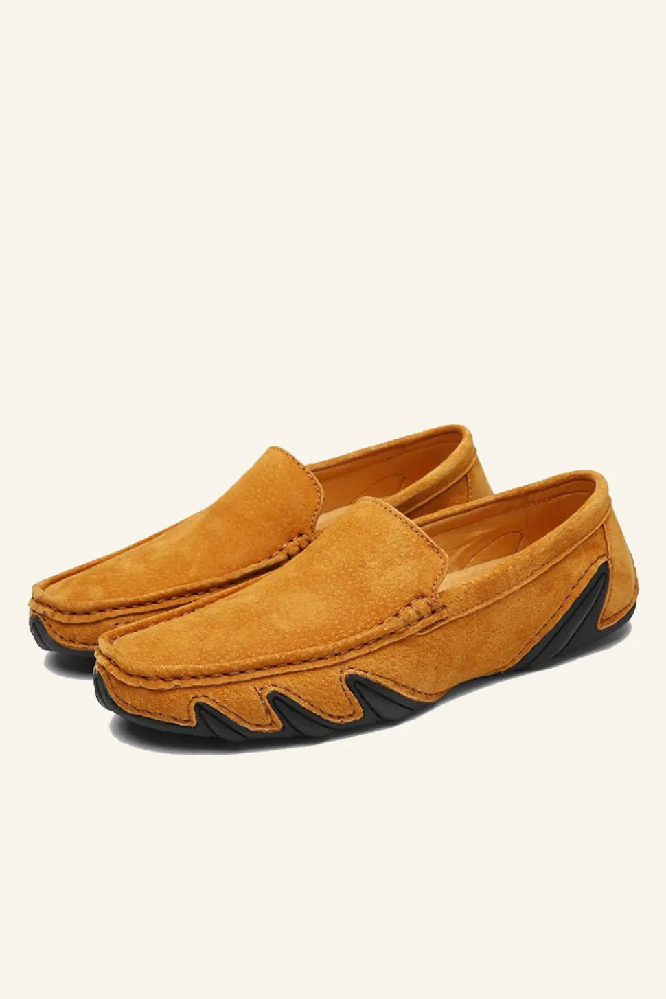 Nubuck Leather Men's Peas Shoes