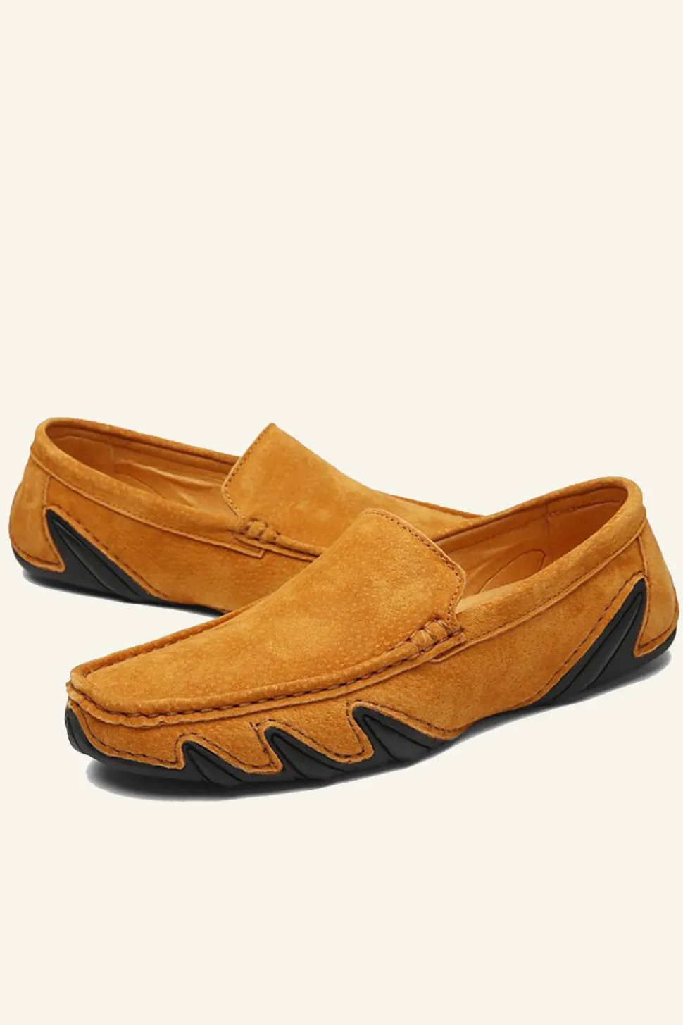 Nubuck Leather Men's Peas Shoes