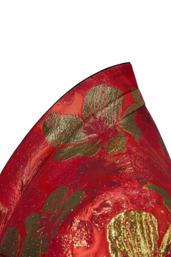 Red Jacquard 2 Pieces Shawl Lapel Men's Suits