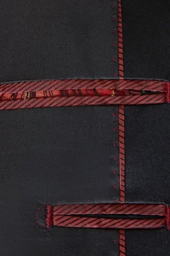 Red Jacquard 2 Pieces Shawl Lapel Men's Suits