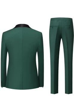 Royal Blue 3 Piece Shawl Lapel Men's Prom Suits