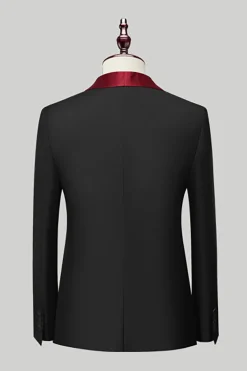 Royal Blue 3 Piece Shawl Lapel Men's Prom Suits