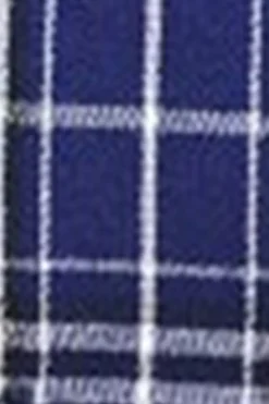 Royal Blue Plaid Peak Lapel Double Breasted 2 Piece Men's Suit