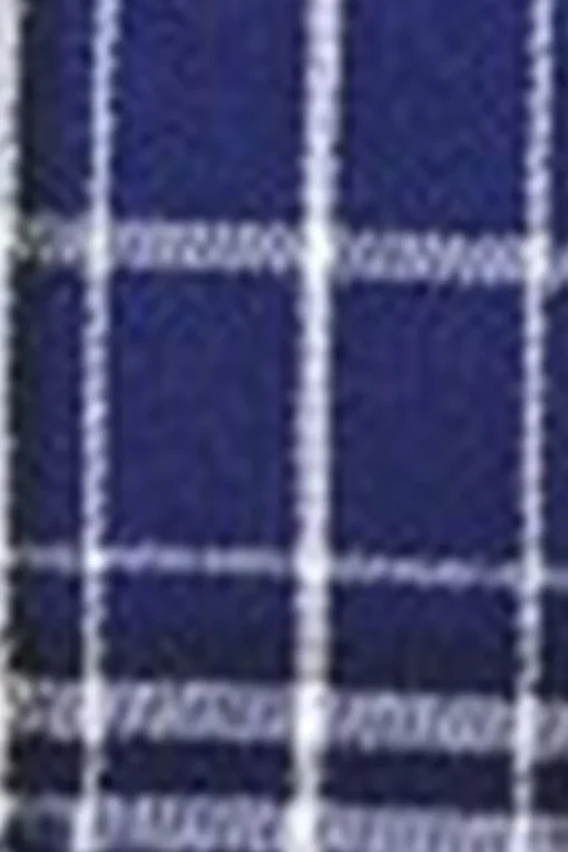 Royal Blue Plaid Peak Lapel Double Breasted 2 Piece Men's Suit