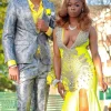 Silver Notched Lapel 2 Piece Men's Prom Suits
