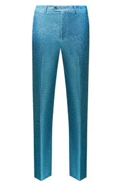 Sparkly Royal Blue Single Breasted 2 Piece Men's Prom Suit