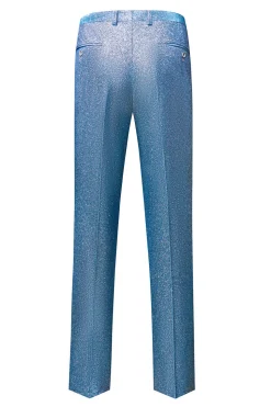 Sparkly Royal Blue Single Breasted 2 Piece Men's Prom Suit