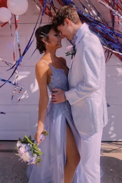 White Jacquard Shawl Lapel One Button 2 Pieces Men's Prom Suits