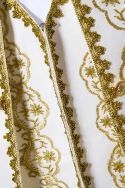 White Men's 3 Pieces Shawl Lapel Prom Suits