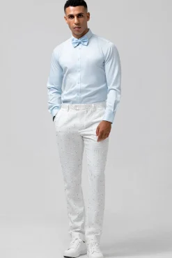 White Peak Lapel 2 Pieces Double Breasted Men's Prom Suits